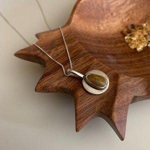 silver and stone vancrafted studio pendant